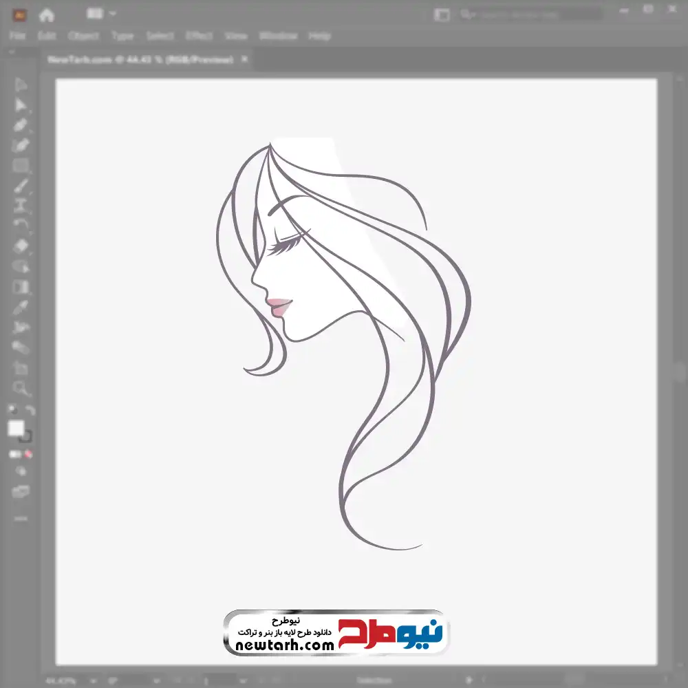 دانلود تصویر وکتوری خانم با موهای باز تصویر وکتوری خانم با موهای باز با فرمت eps