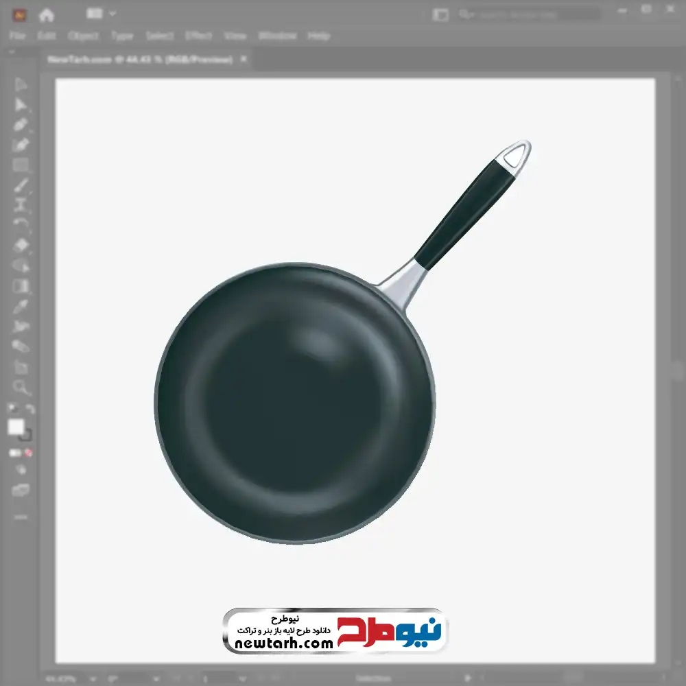 دانلود فایل وکتوری ماهیتابه تفلون فایل وکتوری ماهیتابه تفلون با فرمت eps