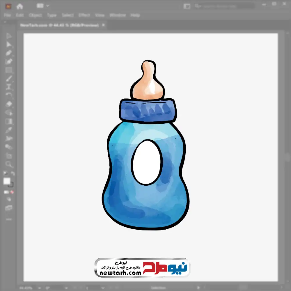 دانلود فایل وکتوری شیشه پستونک فایل وکتوری شیشه پستونک با فرمت eps