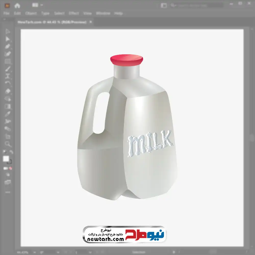 دانلود فایل وکتوری گالن پلاستیکی شیر فایل وکتوری گالن پلاستیکی شیر با فرمت eps