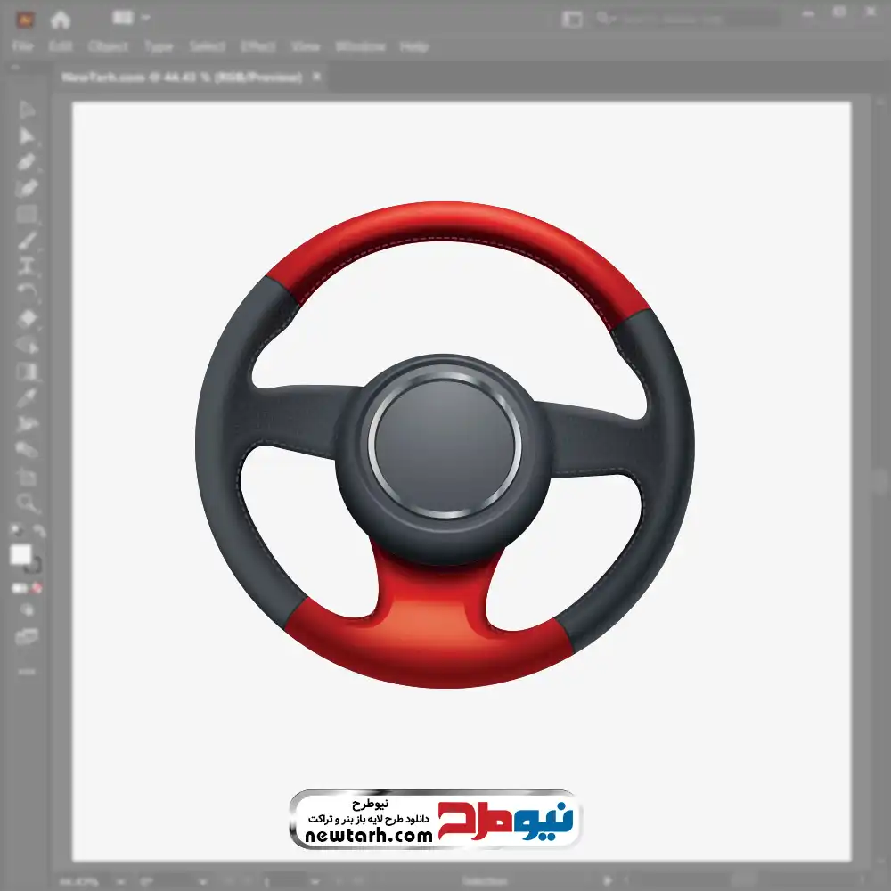 دانلود تصویر وکتوری فرمان ماشین با فرمت eps تصویر وکتوری فرمان ماشین