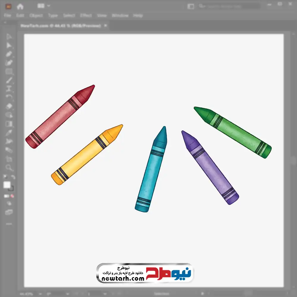 دانلود فایل وکتوری مداد شمعی فایل وکتوری مداد شمعی با فرمت eps