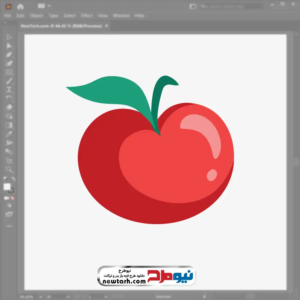 دانلود تصویر وکتوری سیب قرمز وکتور سیب قرمز با فرمت eps