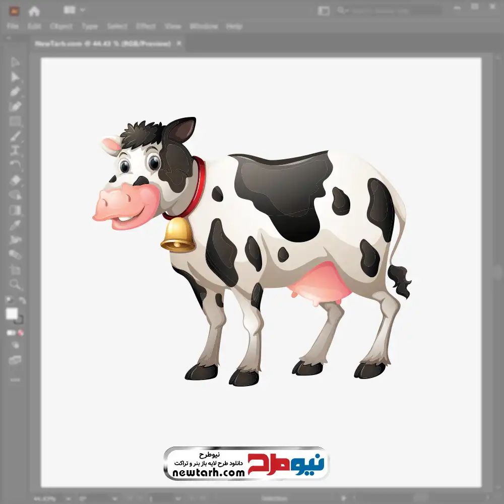 دانلود فایل وکتوری گاو فایل وکتوری گاو با فرمت eps