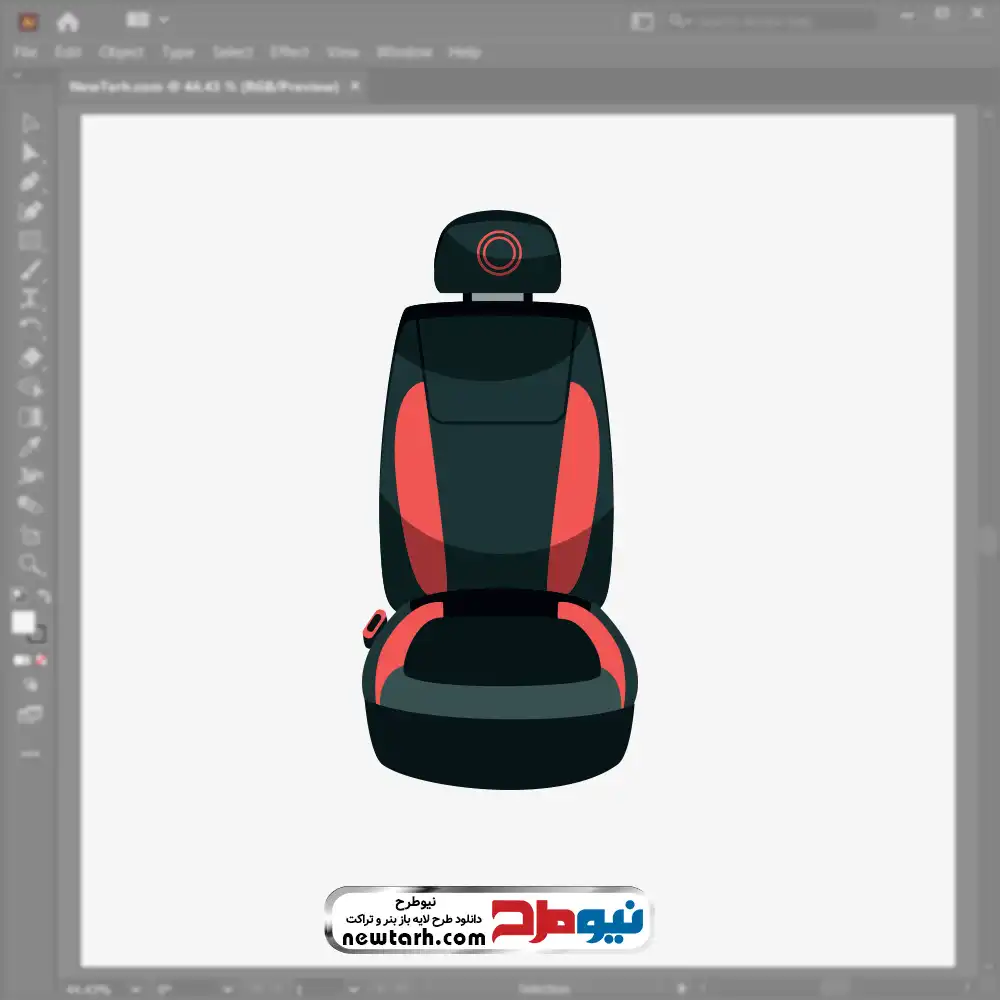 وکتور صندلی ماشین تصویر وکتور صندلی ماشین با فرمت eps