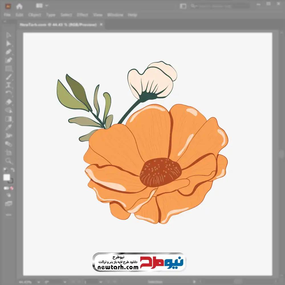 وکتور گل نارنجی فایل وکتور گل نارنجی با فرمت eps
