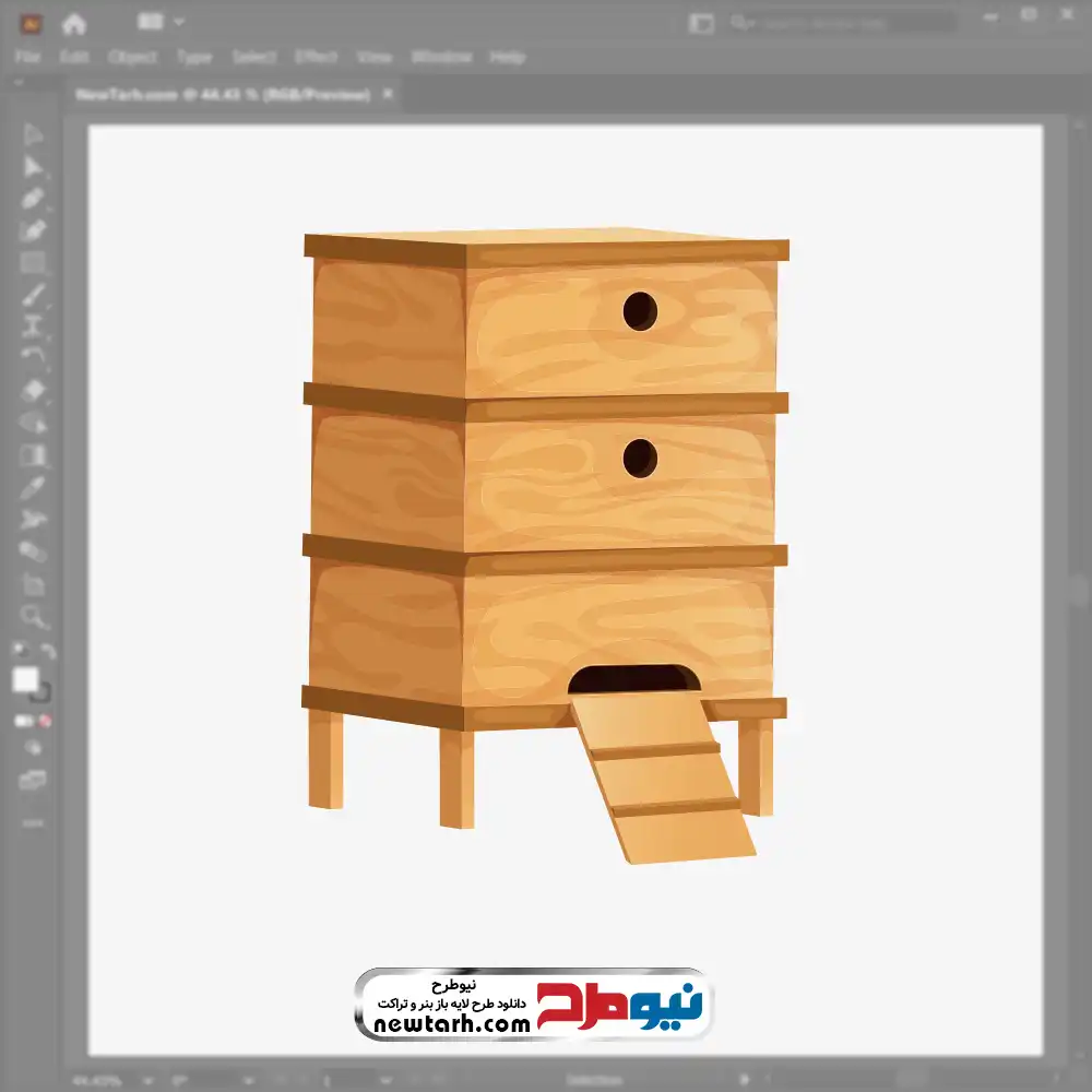 دانلود فایل وکتور کندوی چوبی زنبور عسل فایل وکتور کندوی چوبی زنبور عسل با فرمت eps