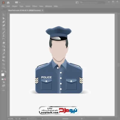 فایل وکتور آواتار پلیس با فرمت eps