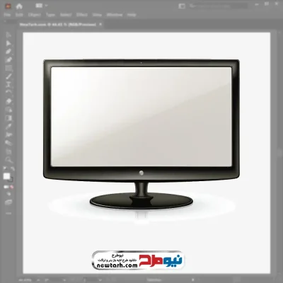 فایل وکتور تلویزیون با فرمت eps