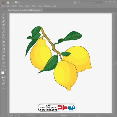 فایل وکتور شاخه لیمو با فرمت eps