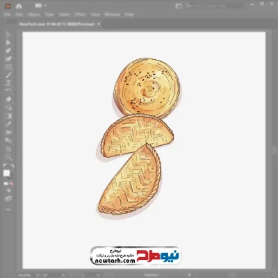 فایل تصویر وکتوری شیرینی با فرمت eps