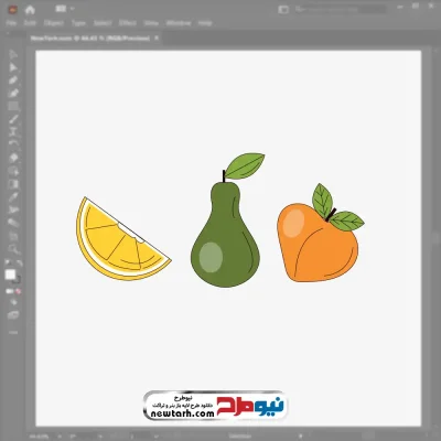تصویر وکتوری میوه با فرمت eps