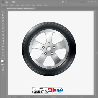 فایل وکتوری تایر با فرمت eps