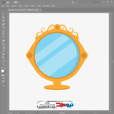 فایل وکتور آینه با فرمت eps