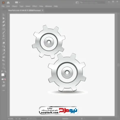 دانلود فایل وکتور چرخ دنده با فرمت eps