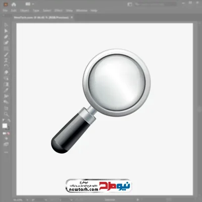 فایل وکتوری ذره بین با فرمت eps