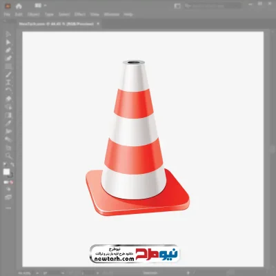 دانلود تصویر وکتوری مخروط ترافیکی با فرمت eps