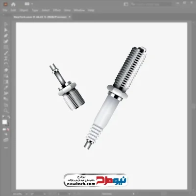 تصویر وکتوری شمع ماشین با فرمت eps