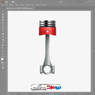 فایل وکتوری پیستون ماشین با فرمت eps