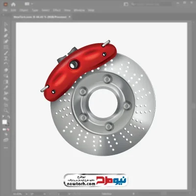 وکتور لنت ترمز فلزی با فرمت eps