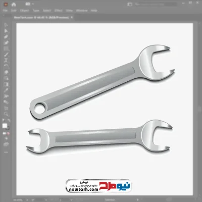 تصویر وکتور انواع آچار با فرمت eps