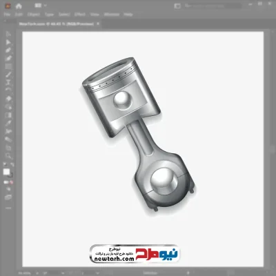 وکتور پیستون ماشین با فرمت eps