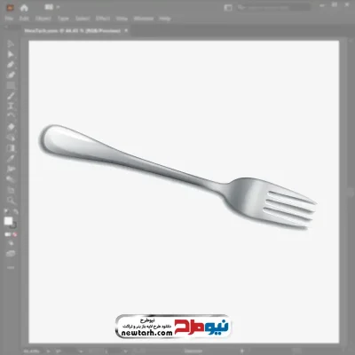 تصویر وکتوری چنگال با فرمت eps