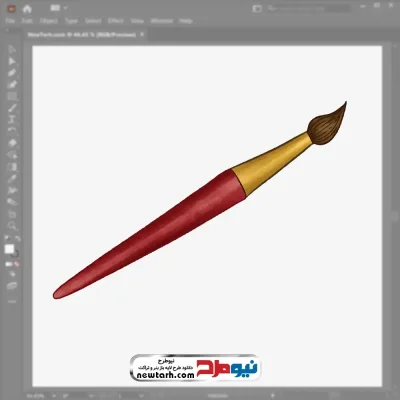 عکس وکتوری قلمو نقاشی با فرمت eps