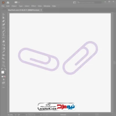 فایل وکتوری گیره کاغذ با فرمت eps