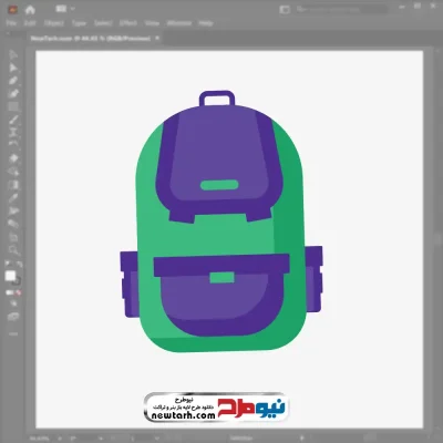 فایل وکتوری کوله پشتی با فرمت eps