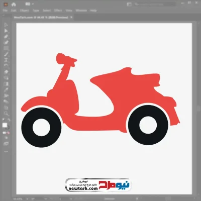 وکتور موتور سیکلت با فرمت eps