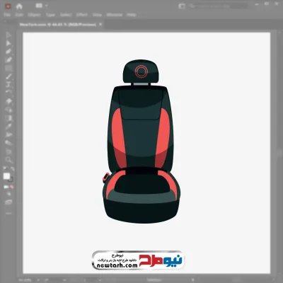 تصویر وکتور صندلی ماشین با فرمت eps