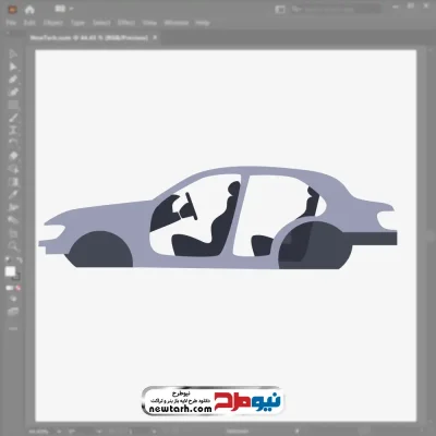 فایل وکتور بدنه ماشین با فرمت eps