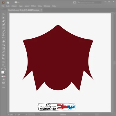 فایل وکتور کادر سپر قرمز با فرمت eps