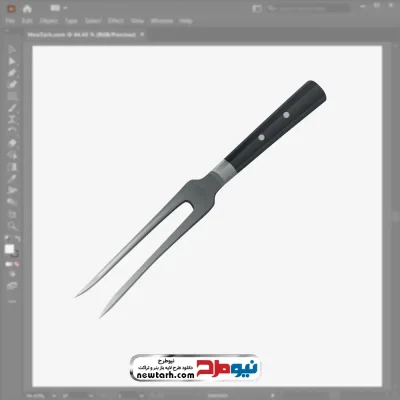 فایل وکتوری چنگال پخت استیک با فرمت eps