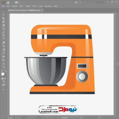 فایل وکتوری همزن برقی با فرمت eps