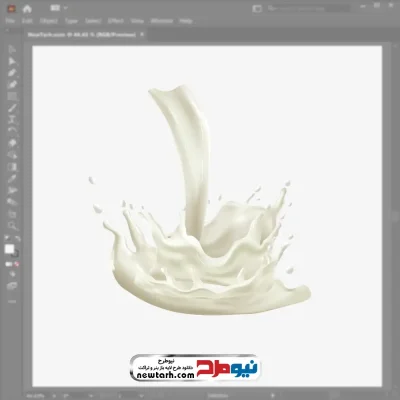 تصویر وکتوری ریختن شیر با فرمت eps