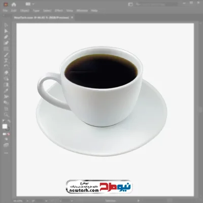 تصویر وکتوری فنجان قهوه با فرمت eps