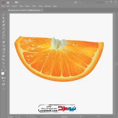 فایل وکتور برش باریک پرتقال با فرمت eps