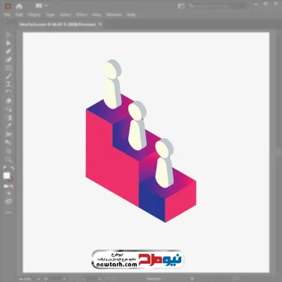فایل وکتور سکو کسب مدال با آدمک با فرمت eps