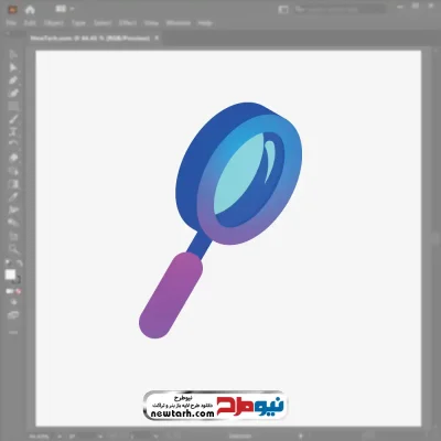 فایل eps ذره بین با فرمت eps