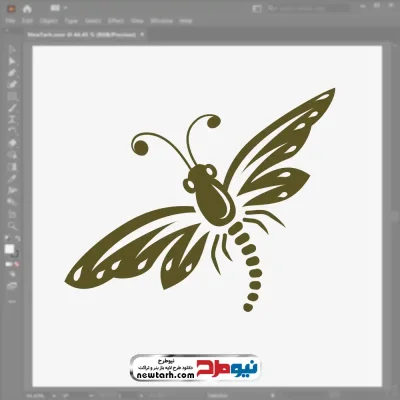فایل وکتور سنجاقک با فرمت eps
