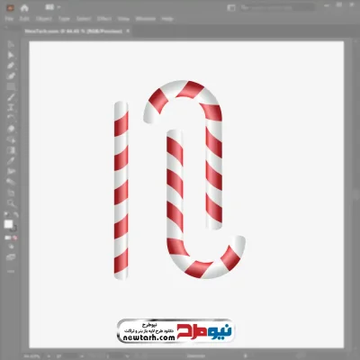 فایل وکتور آبنبات عصایی با فرمت eps