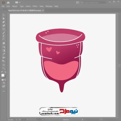 فایل وکتور کاپ قاعدگی با فرمت eps