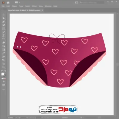 فایل وکتور لباس زیر زنانه با فرمت eps