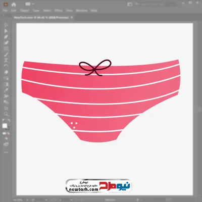 وکتور شورت زنانه با فرمت eps