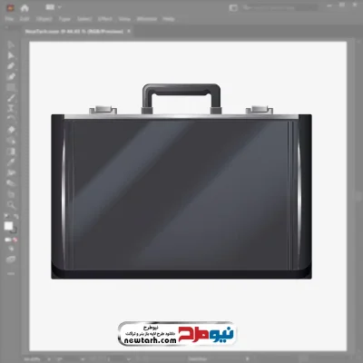 وکتور کیف اداری مشکی با فرمت eps