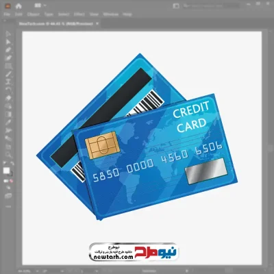 فایل وکتور کارت اعتباری با فرمت eps