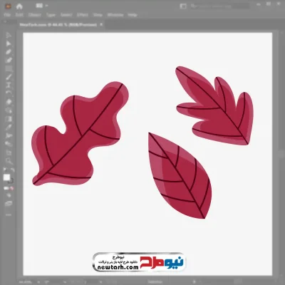 تصویر وکتوری برگ با فرمت eps