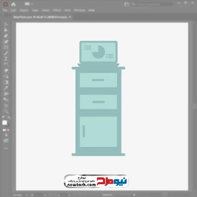 فایل وکتور دستگاه کامپیوتری نصب لاستیک ماشین با فرمت eps